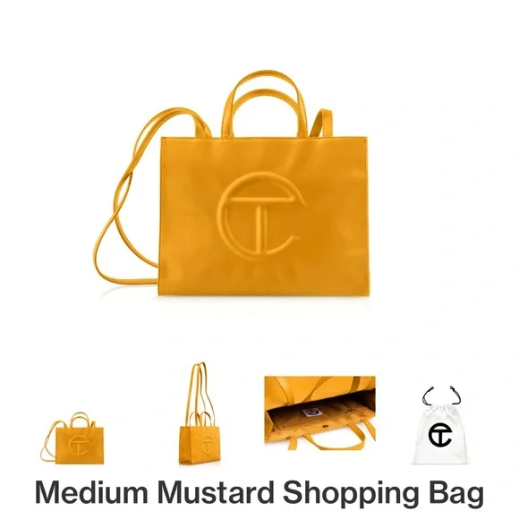 Telfar bag medium size in mustard colour - Picture 1 of 1